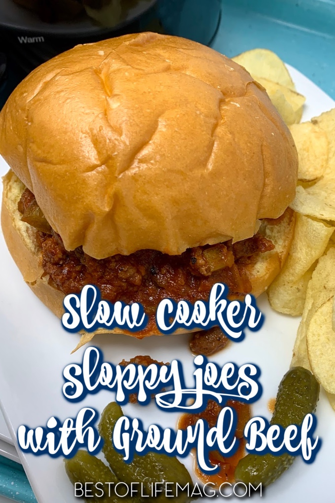 Slow cooker sloppy Joes with ground beef takes a classic, family favorite recipe and turns it into an even easier crockpot recipe. Family Friendly Dinner Recipes | Crockpot Recipes for Kids | Recipes Kids Will Love | Dinner Recipes for Kids | Slow Cooker Lunch Recipes | Summer Recipes Crockpot #slowcooker #recipe