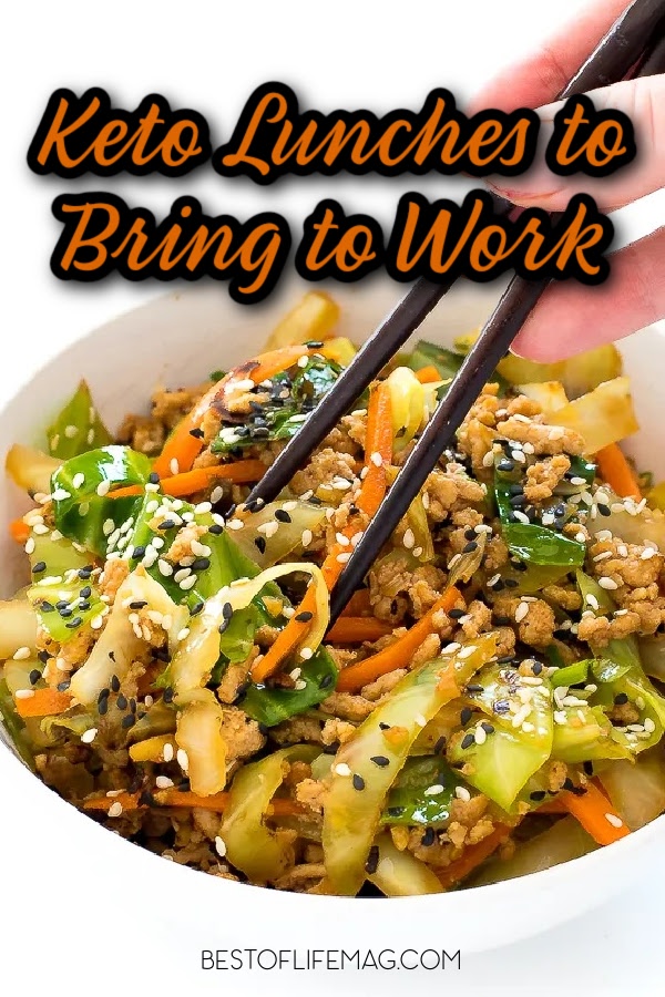 These low carb lunch ideas are not only easy to make and pack for work or travel, but they make a delicious lunch, too! Healthy Low Carb Lunches | Easy Low Carb Meal Prep | Low Carb Lunch Recipes | Low Carb Meal Ideas | Keto Lunch Ideas | Low Carb Meal Planning | Low Carb Lunch Options | Low Carb Lunch Menu | Low Carb Lunch Ideas for Work | Weight Loss Recipes | Healthy Weight Loss Meals | Quick and Easy Weight Loss Recipes