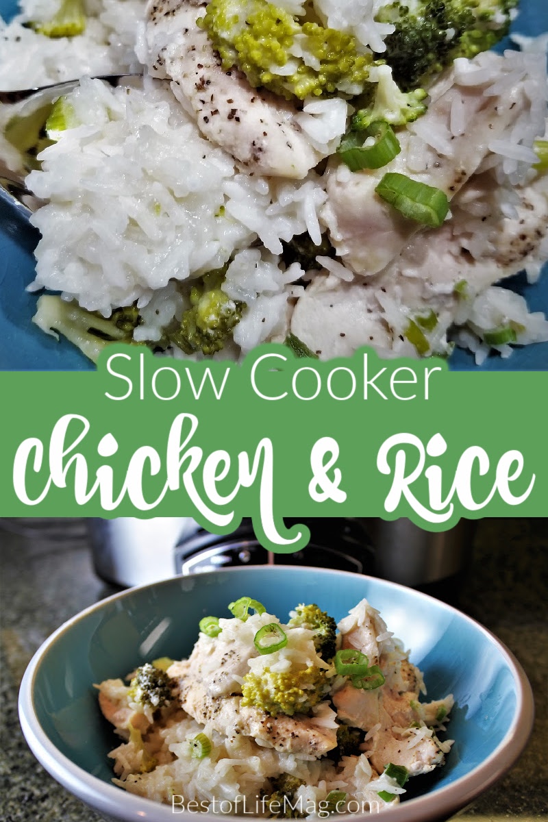 Enjoy this slow cooker chicken broccoli and rice casserole recipe on your dairy free diet. It takes just minutes to prep in your crock pot so it's easy to add to your weekly crockpot chicken meal plan for easy weeknight meals.  Casserole Recipes | Crock pot Recipes | Crockpot Chicken Recipes | Crockpot Meal Plan | Dairy Free Recipes with Chicken | Crockpot Casseroles via @amybarseghian