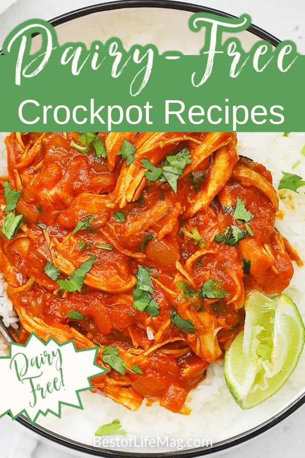Fill your recipe book with some of the best dairy free crockpot recipes and enjoy planning delicious recipes! Crockpot Recipes without Dairy | Dairy Free Recipes | Dairy Free Chicken Recipes | Dairy Free Crockpot Side Dishes | Healthy Slow Cooker Recipes | Slow Cooker Recipes without Dairy Food Allergy Recipes | Dairy Allergy Recipes #dairyfree #crockpotrecipes