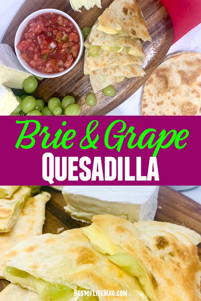 Make this delicious brie and grape quesadilla recipe for an easy breakfast or snack recipe! This quesadilla recipe is also a great happy hour appetizer to pair with wine. Quesadilla Recipes | Breakfast Recipes | How to Make Quesadillas | Quick Dinner Recipes | Happy Hour Recipes | Easy Snack Recipes | Easy Appetizer Recipes #quesadilla #Mexicanfood via @amybarseghian