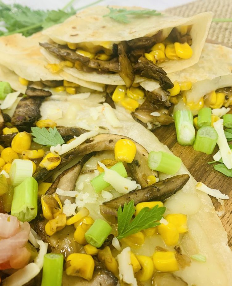 Portobello Mushroom and Corn Quesadilla Recipe