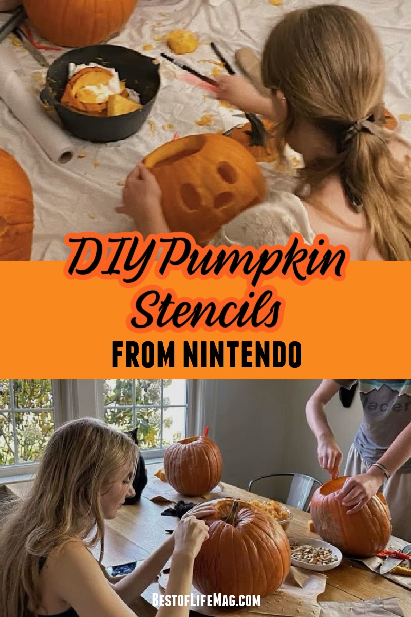 Bring Super Mario Bros. to your Halloween with these free pumpkin stencils from Nintendo. Simply print, tape, carve. Happy Halloween! Free Stencils for Pumpkins | Printable Stencils | Nintendo Printables | Halloween Printables | Pumpkin Carving for Young Kids via @amybarseghian