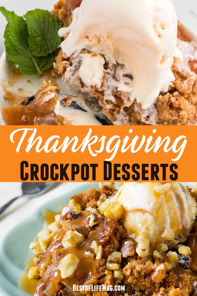 Crockpot Thanksgiving desserts are the perfect way to save time while making delicious holiday desserts that everyone will enjoy! Crockpot Thanksgiving Recipes | Slow Cooker Thanksgiving Recipes | Slow Cooker Desserts Thanksgiving | Sweet Recipes for Holidays | Crockpot Holiday Recipes | Slow Cooker Recipes Holidays #thanksgiving #desserts