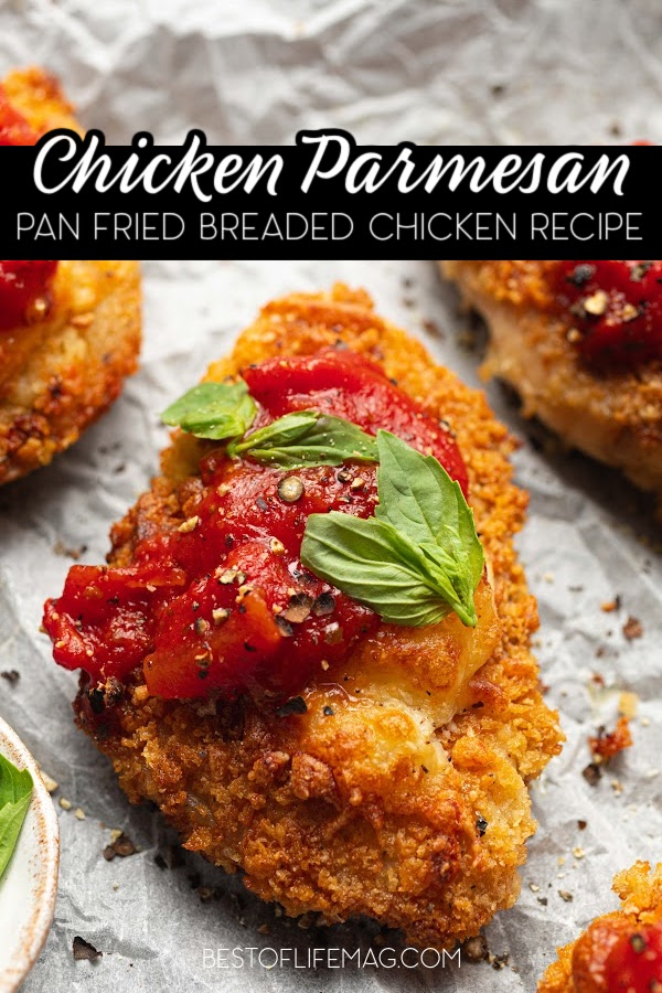 A panko chicken parmesan recipe is an easy dinner recipe that the entire family will love. It is also perfect for a nice date night. Date Night Recipes | Recipes for Two | Family Dinner Recipes | Chicken Recipes | Italian Chicken Recipes | Chicken Parmesan Pasta | Chicken Dinner Recipes | Easy Chicken Breast Recipes | Easy Chicken Dinner Ideas | Dinner Party Recipes | Family Dinner Recipes with Chicken via @amybarseghian