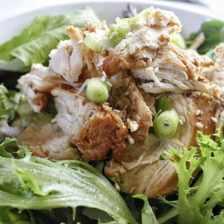 Low Carb Teriyaki Chicken Salad Recipe Finished Dish