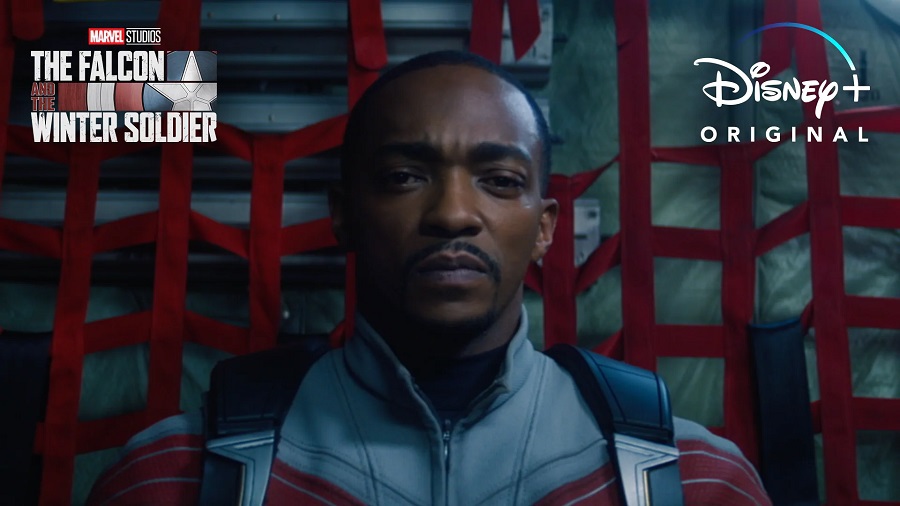 Marvel Movies in Order Mrketing Image of Anthony Mackie as Falcon