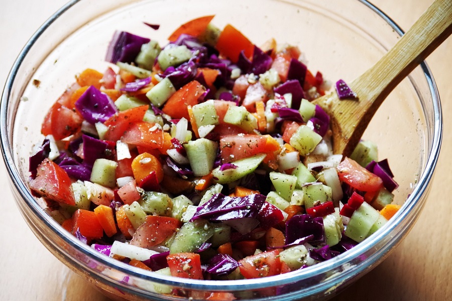 Red Wine Vinegar Salad Dressing Recipes a Salad of Fruit and Cucumbers
