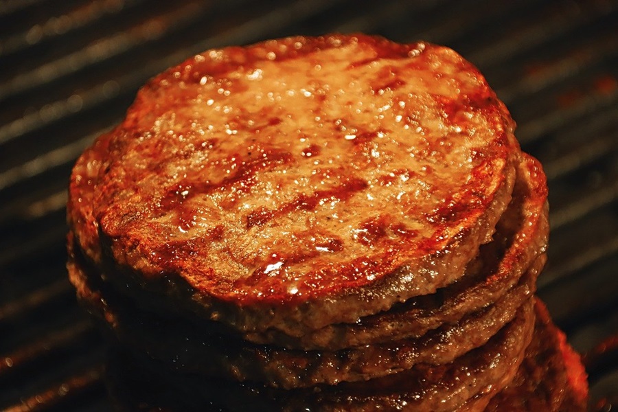 Easy Keto Recipes with Ground Beef Close Up of Cooked Burger Patties on a Grill