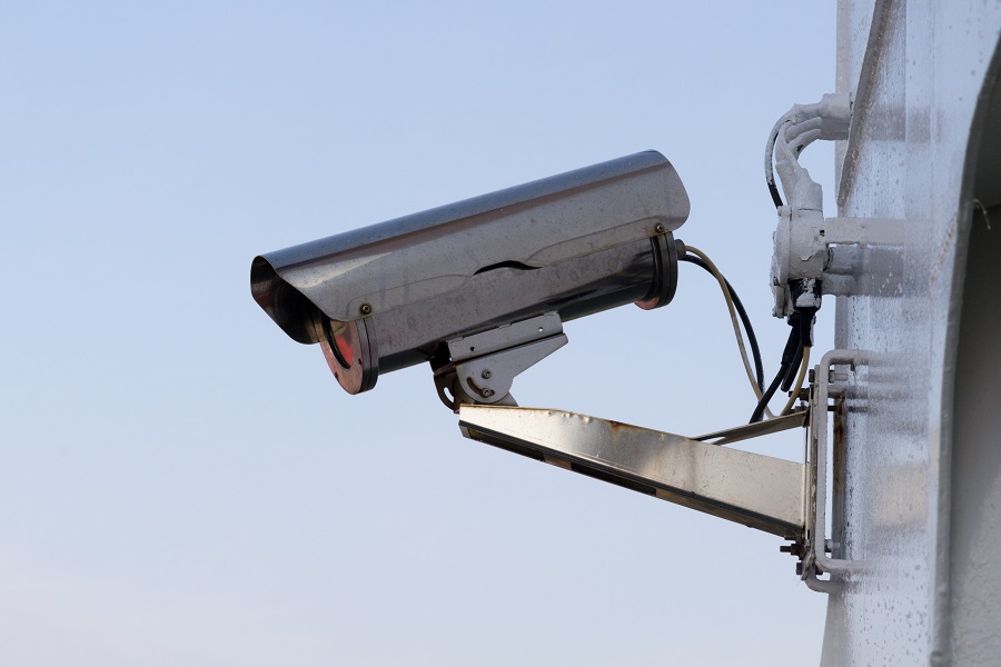 Amazon Echo Show Close Up of a Security Camera