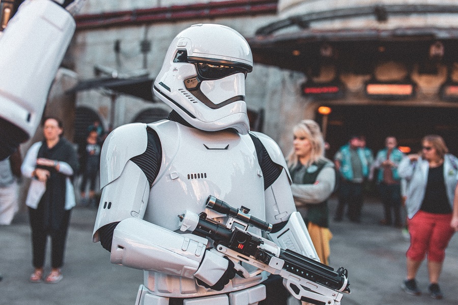 Amazon Echo Show a First Order Trooper Inside Galaxy's Edge 