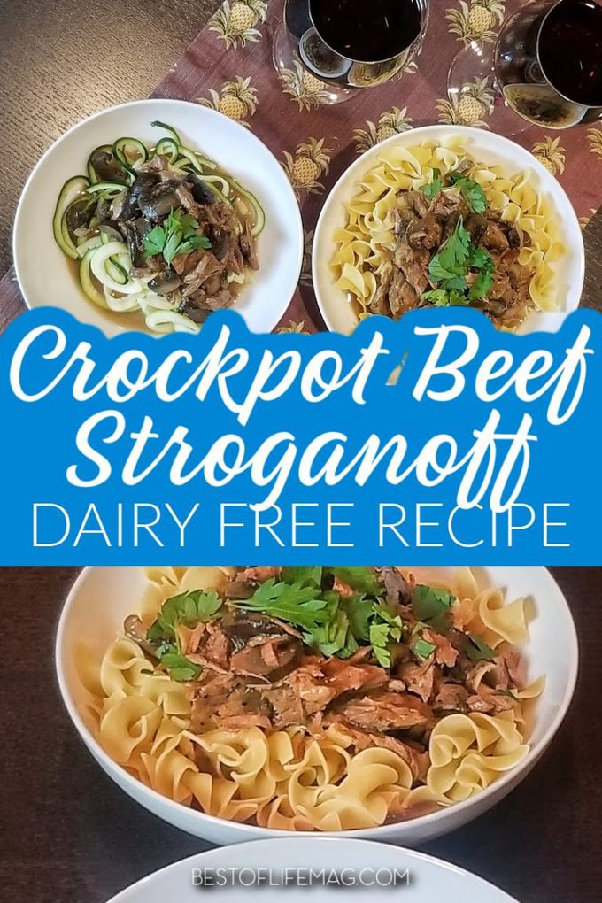 Crock Pot Dairy Free Beef Stroganoff with Coconut Milk