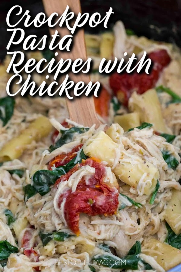 Use easy crockpot pasta recipes with chicken to explore the world of crockpot pasta and the flavors that chicken can bring to the dish. Slow Cooker Pasta Recipes | Chicken Dinner Ideas | Crockpot Chicken Recipes | Crockpot Pasta Recipes | Recipes with Chicken | Easy Dinner Recipes | Date Night Recipes | Chicken Pasta Ideas #crockpotrecipes #dinnerrecipes via @amybarseghian