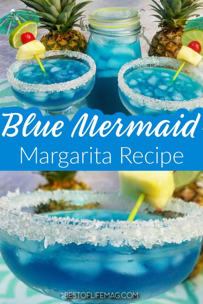 Mermaid Margarita Recipe | Teal Blue Margarita - Best of Life Magazine