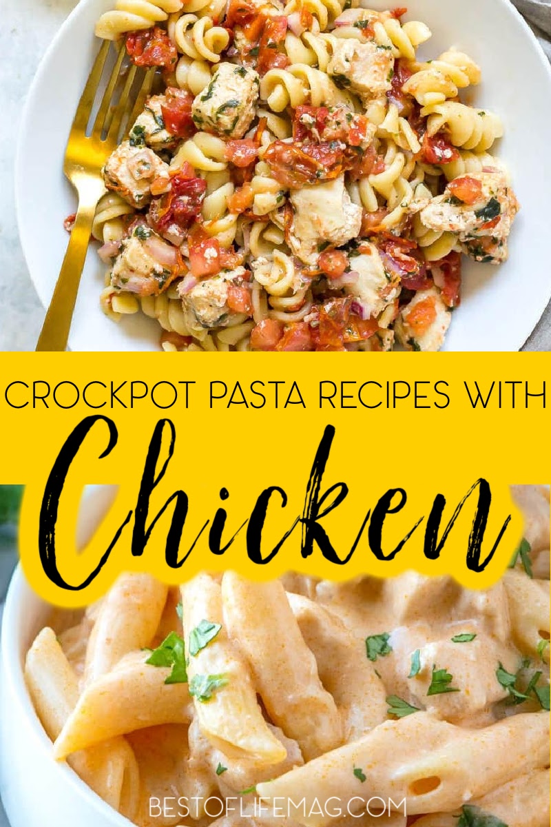 Use easy crockpot pasta recipes with chicken to explore the world of crockpot pasta and the flavors that chicken can bring to the dish. Slow Cooker Pasta Recipes | Chicken Dinner Ideas | Crockpot Chicken Recipes | Crockpot Pasta Recipes | Recipes with Chicken | Easy Dinner Recipes | Date Night Recipes | Chicken Pasta Ideas #crockpotrecipes #dinnerrecipes via @amybarseghian