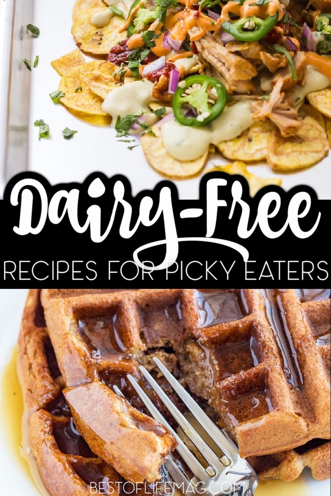 Going dairy free is not always easy! These dairy free recipes for picky eaters will help make the transition to a dairy free diet easier. Dairy Free Recipes for Kids | DF Recipes | Healthy Recipes | Recipes for Kids | Recipes for Food Allergies #dairyfree #recipes via @amybarseghian