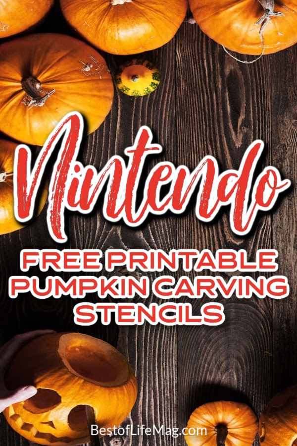 Bring Super Mario Bros. to your Halloween with these free pumpkin stencils from Nintendo. Simply print, tape, carve. Happy Halloween! Free Stencils for Pumpkins | Printable Stencils | Nintendo Printables | Halloween Printables | Pumpkin Carving for Young Kids
