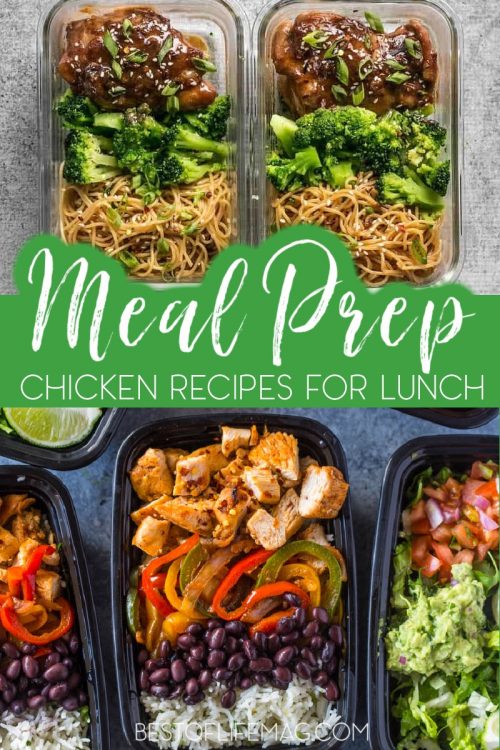 Meal Prep Recipes for Lunch Made with Chicken