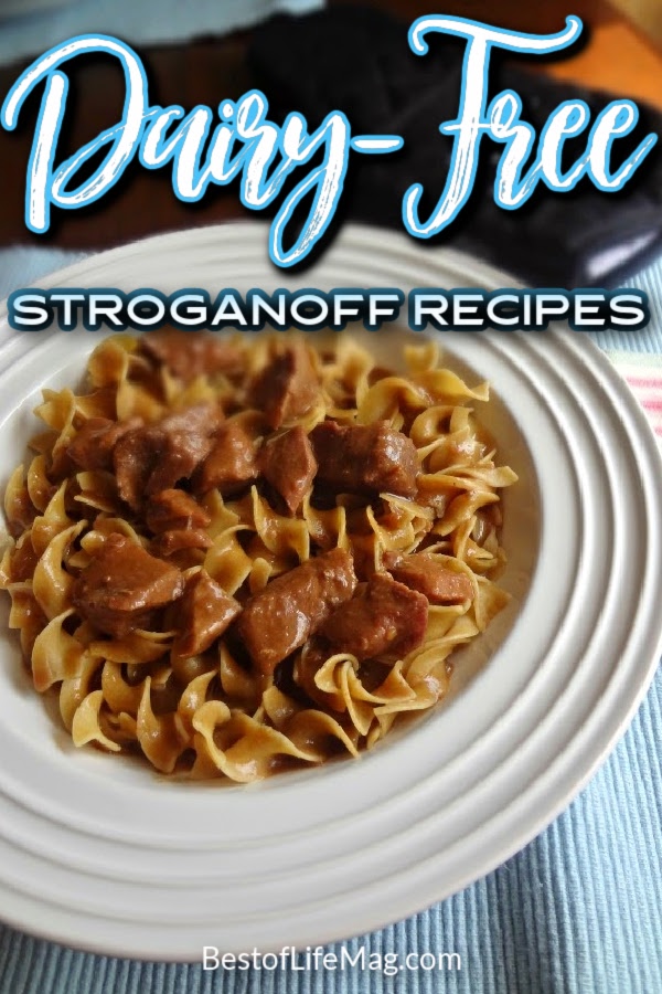 These dairy free beef stroganoff crockpot recipes are proof that you can live a healthy, non-dairy life and still enjoy delicious foods you crave. Crockpot Dairy Free Recipes | Dairy Free Crockpot Recipes | Dairy Free Slow Cooker Recipes | Food Allergy Crockpot Recipes | Food Allergy Slow Cooker Recipes #dairyfree #slowcooker