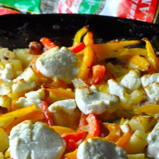 Breakfast Frittata Recipe with Potatoes Angled Close Up of Frittata