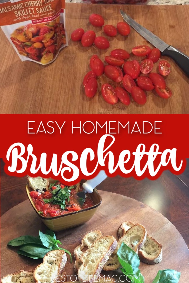 This versatile and easy bruschetta recipe always appears more impressive than it is! Plus, it makes for a fabulous appetizer and comes together in minutes. Bruschetta Toppings | Best Bread for Bruschetta | Bruschetta Recipe No Cheese | Party Appetizer Recipes | Recipes for Parties | Appetizer Recipes for a Crowd | Unique Bruschetta Recipes #partyrecipes #appetizers