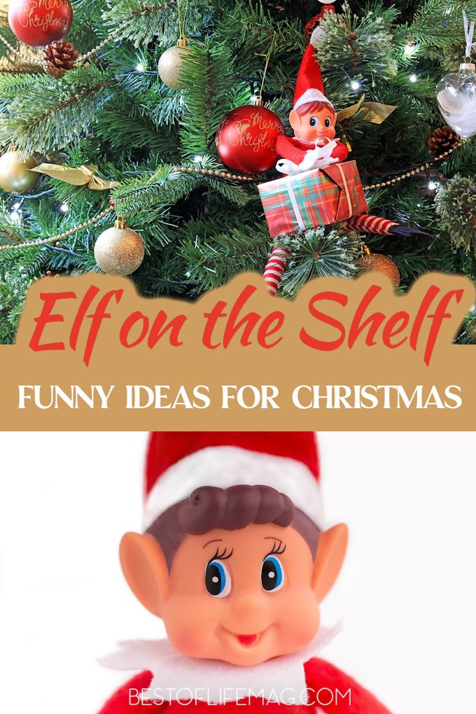 Make sure to add some of these funny Elf on the Shelf ideas into your Elf on the Shelf fun this holiday season! They are a hit with all ages. Hilarious Elf on the Shelf | Elf on The Shelf Ideas for Kids | Pranks with Elf on the Shelf | Elf on the Shelf Ideas for Adults | Holiday Pranks for Kids | Tips for Elf on a Shelf | Funny Holiday Traditions | Holiday Fun for the Family | Holiday Elf Traditions #elfontheshelf #holidayideas via @amybarseghian