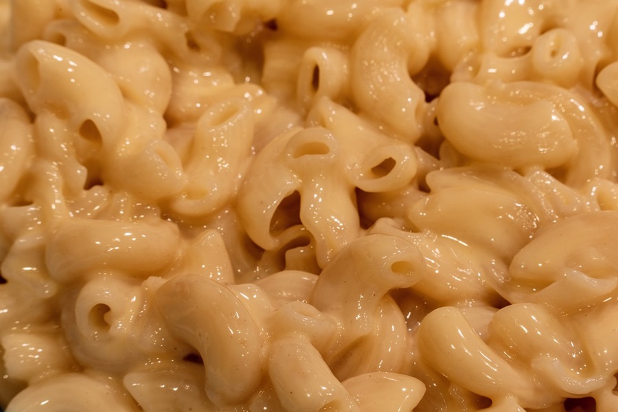 Macaroni and Cheese Recipes for a Crowd Close Up of Macaroni and Cheese