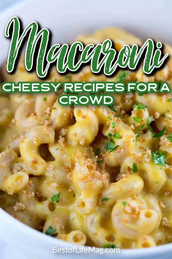 Macaroni and cheese recipes can transform a seemingly simple dish into a gourmet meal that can serve as a main dish or side dish. Macaroni and Cheese Ideas | Mac and Cheese Ideas | Recipes for Kids | Recipes for Parties | Cheesy Party Recipes | Easy Recipes for a Crowd | Unique Recipes for a Crowd | Homemade Macaroni and Cheese Recipes #dinnerrecipes #partyrecipes