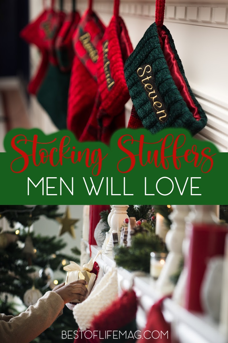 The best stocking stuffers for men consist of things they would utilize daily, weekly, or even monthly and fit perfectly in a stocking. Stocking Stuffers for Adults | Gift Guide for Men | Christmas Gifts for Men | Holiday Gift Ideas | Stocking Stuffers for Teens | Gifts for Him | Stocking Ideas for Men #men #stockingstuffers via @amybarseghian