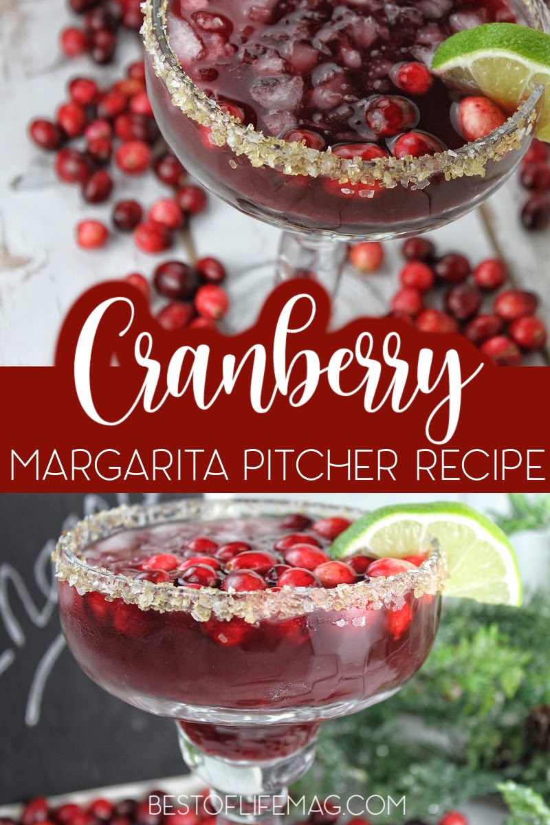The easiest cranberry margaritas pitcher recipe is perfect for crowds at any time of the year and very easy to make so everyone can enjoy them easily. Holiday Party Recipes | Holiday Party Cocktails | Pitcher Margarita Recipe | Cocktails for a Crowd #margarita #holidays via @amybarseghian