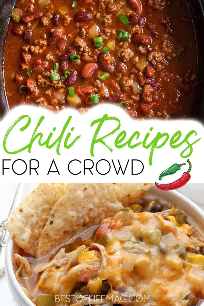 Your next party is going to be a hit when you use the right party recipes like chili recipes for parties that are easy to make and fun to eat. Chili Recipes for 40 Servings | Big Batch Chili Recipe | Chili for a Party | Award Winning Chili for a Crowd | Chili for a Crowd Real Simple | Chili for 200 | Party Chili Ideas | Party Recipes | Recipes for a Large Crowd | Chili Con Carne Recipes #chili #partyrecipes via @amybarseghian