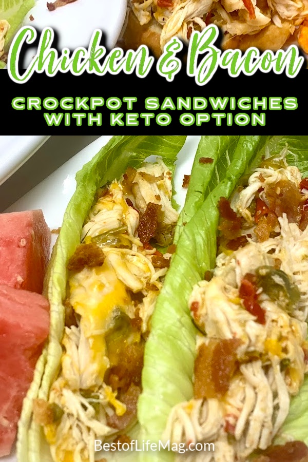 Fix it and forget it with this crockpot bacon and chicken sandwich recipe with red peppers that has an easy keto friendly option! Low Carb Chicken Recipes | Keto Chicken Recipes Crockpot | Slow Cooker Low Carb Recipes | Crockpot Low Carb Recipes | Low Carb Chicken and Bacon Wraps | Keto Lettuce Wrap Recipes | Low Carb Dinner Recipes | Weight Loss Crockpot Recipes | Low Carb Lunch Recipes | Crockpot Shredded Chicken | Keto Shredded Chicken Recipe #keto #crockpotrecipes via @amybarseghian