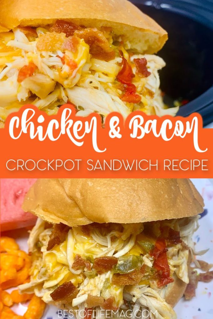 Crockpot Chicken and Bacon Sandwiches Keto Friendly Option