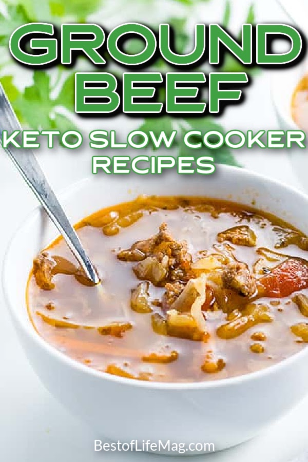 The tastiest slow cooker ground beef keto recipes for your slow cooker will make things even more convenient for your meal planning! Healthy Recipes | Crockpot Recipes with Ground Beef | Low Carb Recipes with Ground Beef | Keto Recipes | Low Carb Recipes | Ground Beef Keto Ideas | Slow Cooker Recipes | Weight Loss Recipes | Keto Recipes with Ground Beef #lowcarbrecipes #crockpot via @amybarseghian