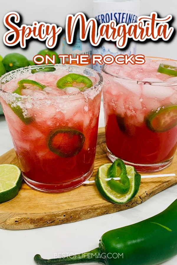 Try this easy spicy margarita recipe with jalapenos during your next cocktail hour or party to heat things up! Sweet and Spicy Margarita Recipe | Spicy Happy Hour Recipes | Spicy Cocktail Recipes | Margaritas with Jalapenos | Jalapeno Margarita Recipe | Blood Orange Margarita Recipe | Blood Orange Cocktails #margaritas #happyhour