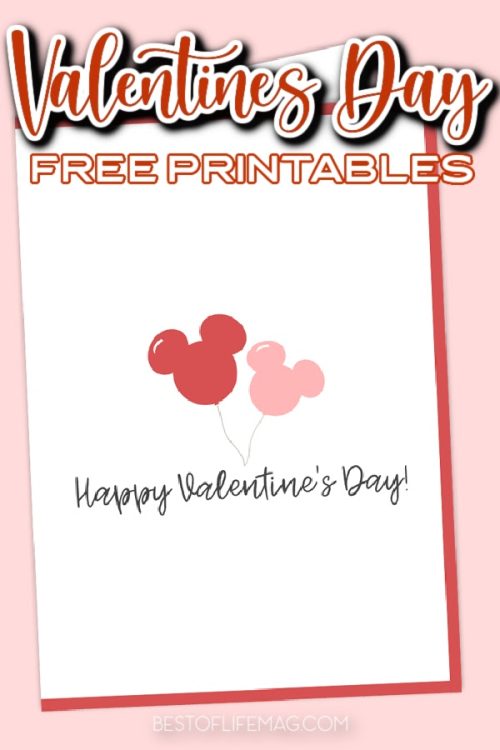 Valentines Day Disney Printables: 50+ Cards for Kids - Best of Life Mag
