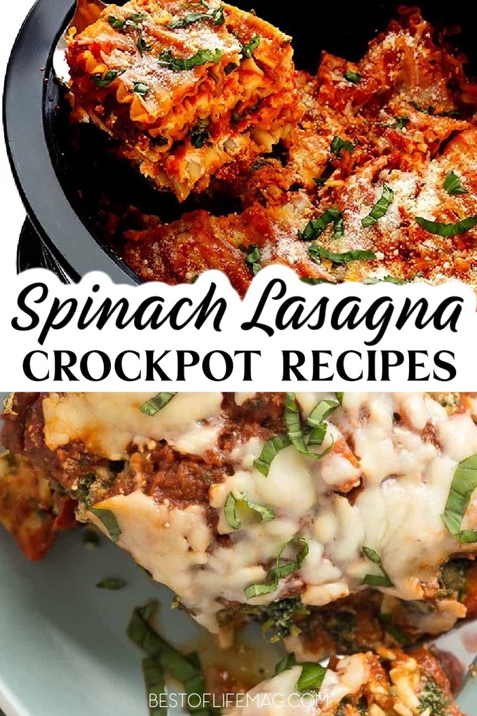 Crockpot Lasagna Recipes with Spinach - The Best of Life® Magazine