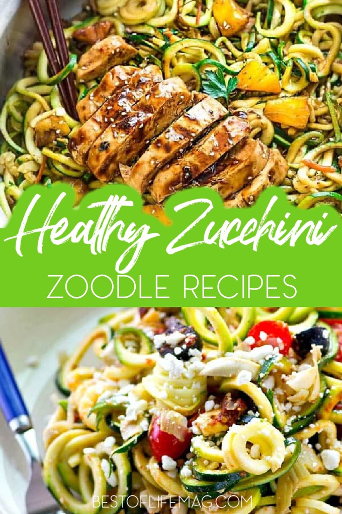 Zucchini noodle recipes are a great way to eat healthier, feel better and still enjoy those pasta dishes without the guilt. Low Carb Diet | Low Carb Recipes | Healthy Recipes | Zoodles Recipes Low Carb Recipes | Keto Diet Recipes | Healthy Dinner Recipes | Low Carb Lunch Recipes | Low Carb Noodles | Weight Loss Recipes #zoodles #healthyrecipes via @amybarseghian