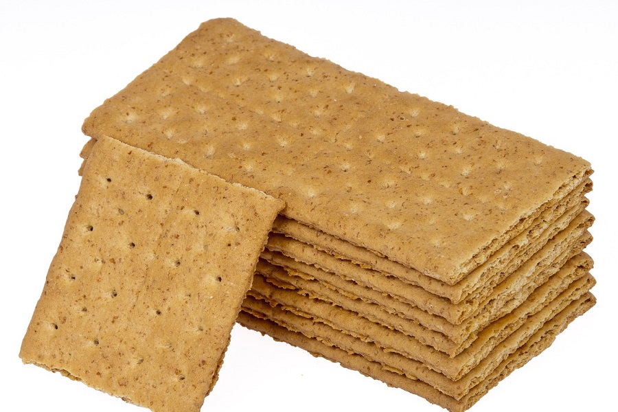 Diabetic Snacks Store Bought Close Up of a Stack of Graham Crackers
