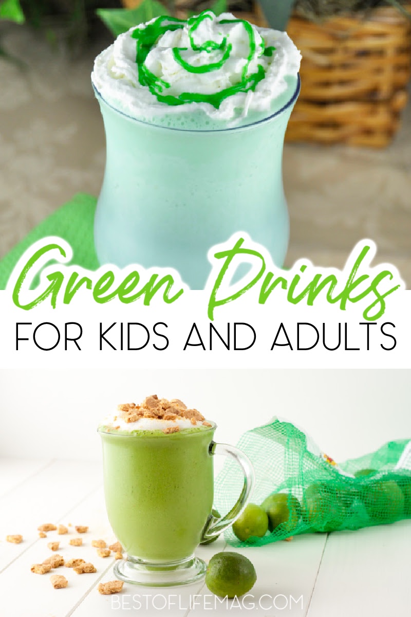 St. Patrick’s Day is when we come together and celebrate the culture and history of the Irish and with these green drinks for kids and adults! St. Patrick's Day Recipes | St. Patrick's Day Drinks | St. Patrick's Day Party Recipes | Green Drink Recipes for St. Patrick's Day | Spring Party Recipes #stpatricksday #greendrinks