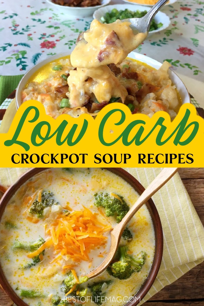 Make low carb Crock Pot soup recipes so that you can enjoy the ease of slow cooking, the amazing flavor of soups, and stay on track with your low carb diet. Low Carb Recipes | Low Carb Soups | Low Carb Crock Pot Recipes | Crock Pot Recipes | Slow Cooker Recipes | Crockpot Soup Ideas | Slow Cooker Soup Recipes | Weight Loss Recipes | Weight Loss Soup Recipes | Healthy Crockpot Recipes | Healthy Soup Recipes via @amybarseghian