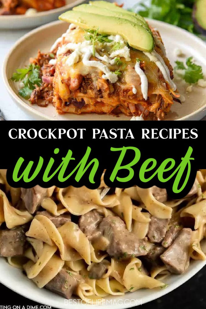 Let some easy crockpot pasta recipes with beef take your family dinner to the next level and save you time in the kitchen. Slow Cooker Recipes | Slow Cooker Recipes | Crockpot Dinner Recipes | Crockpot Beef Recipes | Crockpot Pasta Recipes | Easy Recipes Italian Dinner Recipes | Italian Crockpot Recipes | Slow Cooker Italian Recipes | Pasta Recipes for a Crowd #crockpot #crockpotrecipes