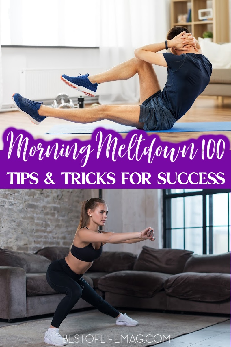 Morning meltdown best sale 100 workout list