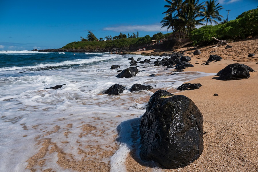 Things to Do in Wailea Maui View of a Beach with Big Black Boulders Scattered Around