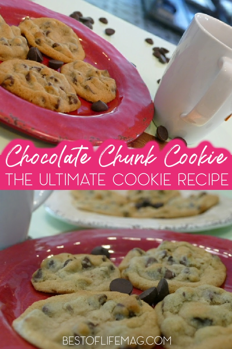 This famous chocolate chunk cookie recipe can also be made with chocolate chips if you are out of chunks and is guaranteed to be the best cookie recipe in your home. Cookie Recipes | Chocolate Recipes | Chocolate Chip Cookie Recipes | Dessert Recipes | Party Recipes | Dessert Recipes for a Crowd | Dessert Recipes for Parties #cookies #dessertrecipes via @amybarseghian