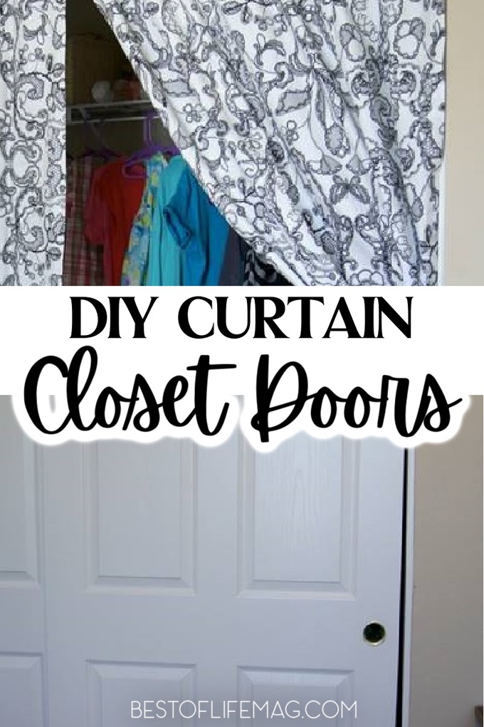 This 10 minute closet door to curtain transformation will give any room a beautiful facelift! DIY Room Decor | DIY Home Improvement | DIY Projects | Unique Bedroom Ideas | Unqiue Closet Ideas | DIY Projects for Girls Room | Girls Room Ideas #DIY #homeimporvement