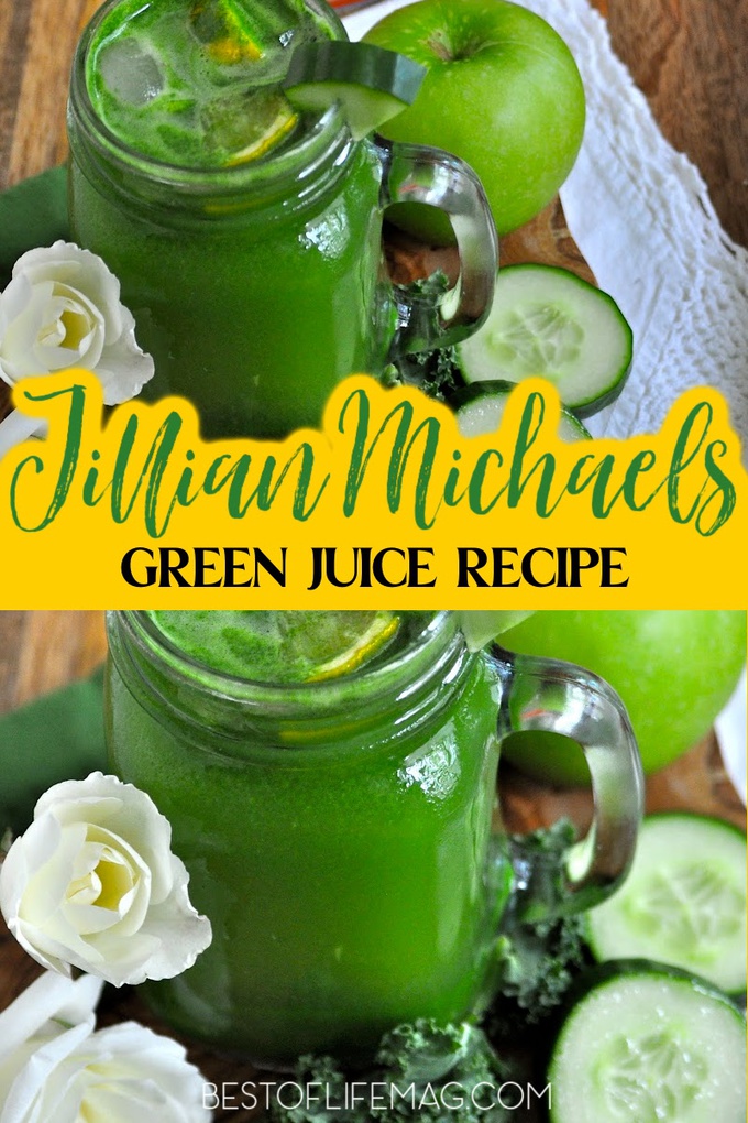 This Jillian Michaels Green Juice recipe follows what Jillian believes is important in juicing and lets you focus on eating healthy! Jillian Michaels Recipes | Jillian Michaels Weight Loss | Jillian Michaels Juice Drink | BeachBody Weight Loss Recipes | Green Drink Recipe | Weight Loss Snacks | Tips for Losing Weight | Weight Loss Ideas #weightloss #jillianmichaels via @amybarseghian