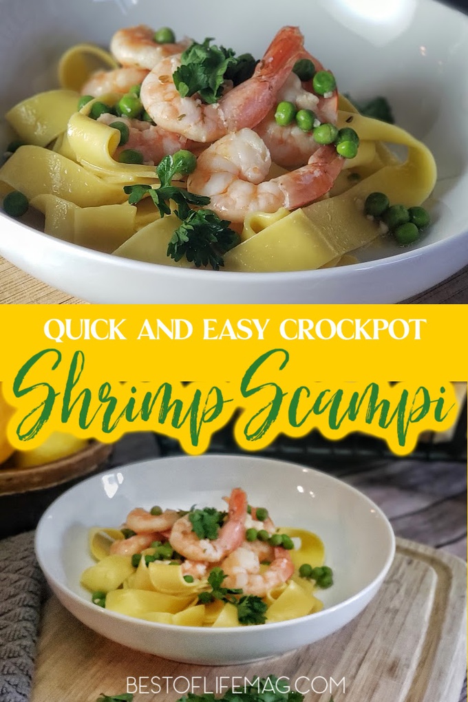 For some, even thinking about making shrimp scampi is scary, but when you use a crockpot shrimp scampi recipe, you can put those fears aside and enjoy this easy tasty recipe. Crockpot Shrimp Recipe | Shrimp Scampi Recipe | Shrimp Recipes | Crockpot Recipes | Slow Cooker Recipes | Crockpot Recipes with Shrimp | Crockpot Pasta Recipes | Date Night Recipes | Slow Cooker Recipes for Two #crockpotrecipes #seafoodrecipes