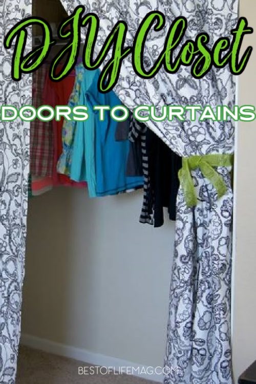10 Minute DIY Closet Doors to Curtain Project - The Best of Life