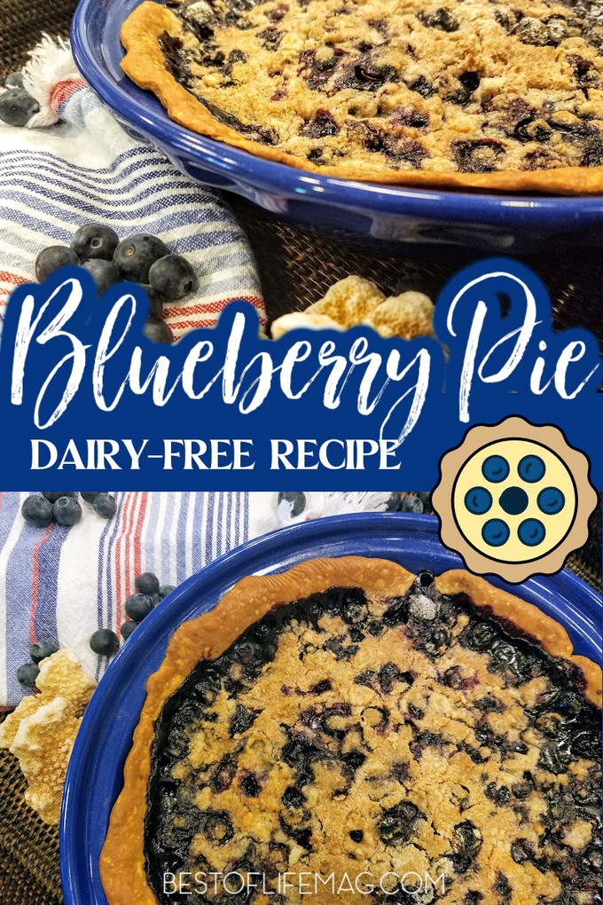 There is nothing better than an easy, warm, fresh, blueberry pie recipe; this pie recipe also happens to be dairy free! Dairy Free Pie Ideas | Pie Recipes | Dairy Free Recipes | Holiday Recipes | Dessert Recipes #dairyfree #recipe via @amybarseghian